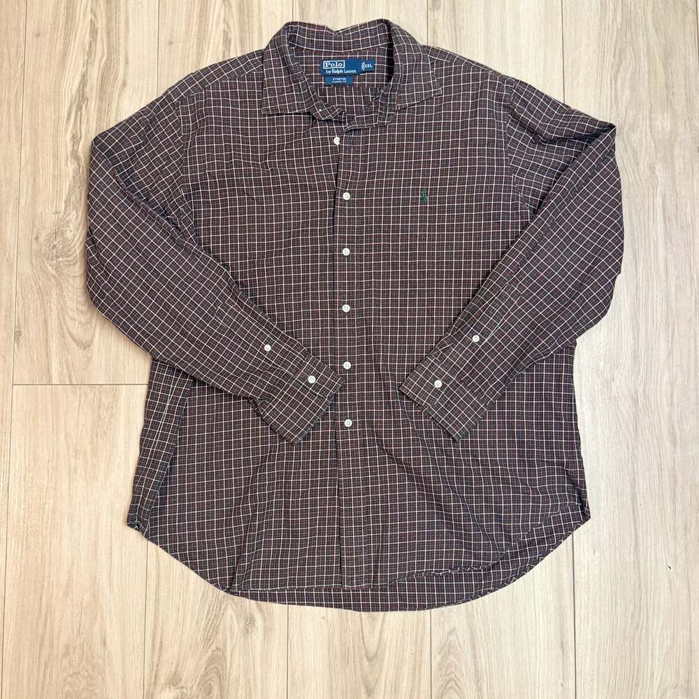 Polo by Ralph Lauren Stanton Classic Fit Men's 2XL Button-Up Plaid Shirt